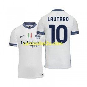 Camisolas de futebol Inter de Milão Lautaro 10 Equipamento Alternativa 2024/25 Manga Curta